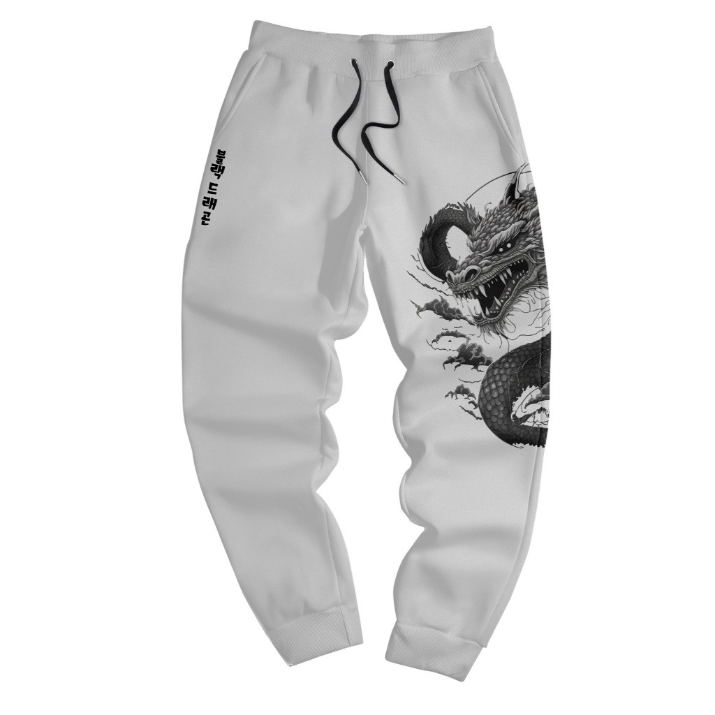 Calça Moletom Streetwer Estampada Dragão Unissex Novo!
