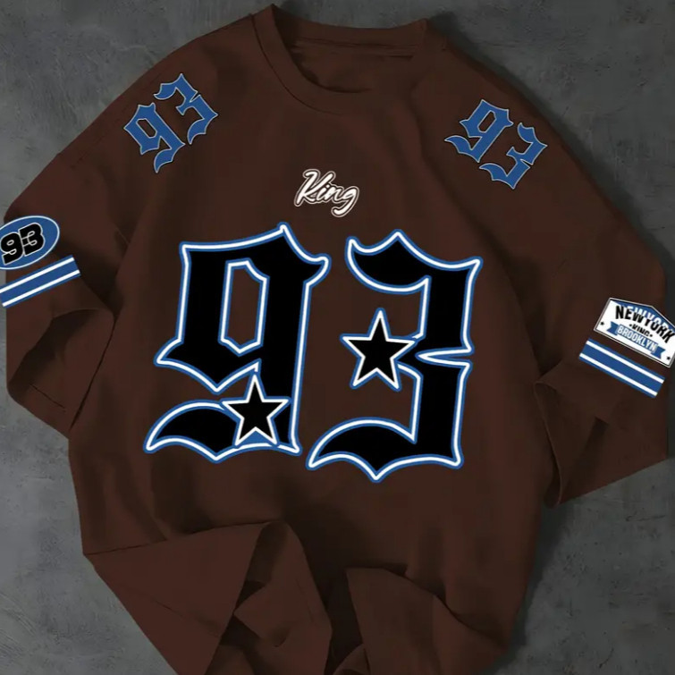 Camiseta Unissex Estilo Streetwar New York King 93 - Camisa de Malha 100% - Envio Imediato - VS Shopp