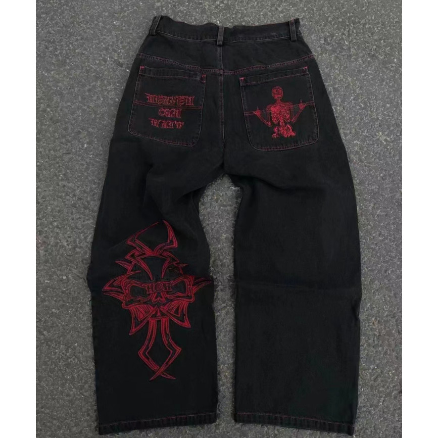 CALÇA BAGGY FEMININA - BORDING